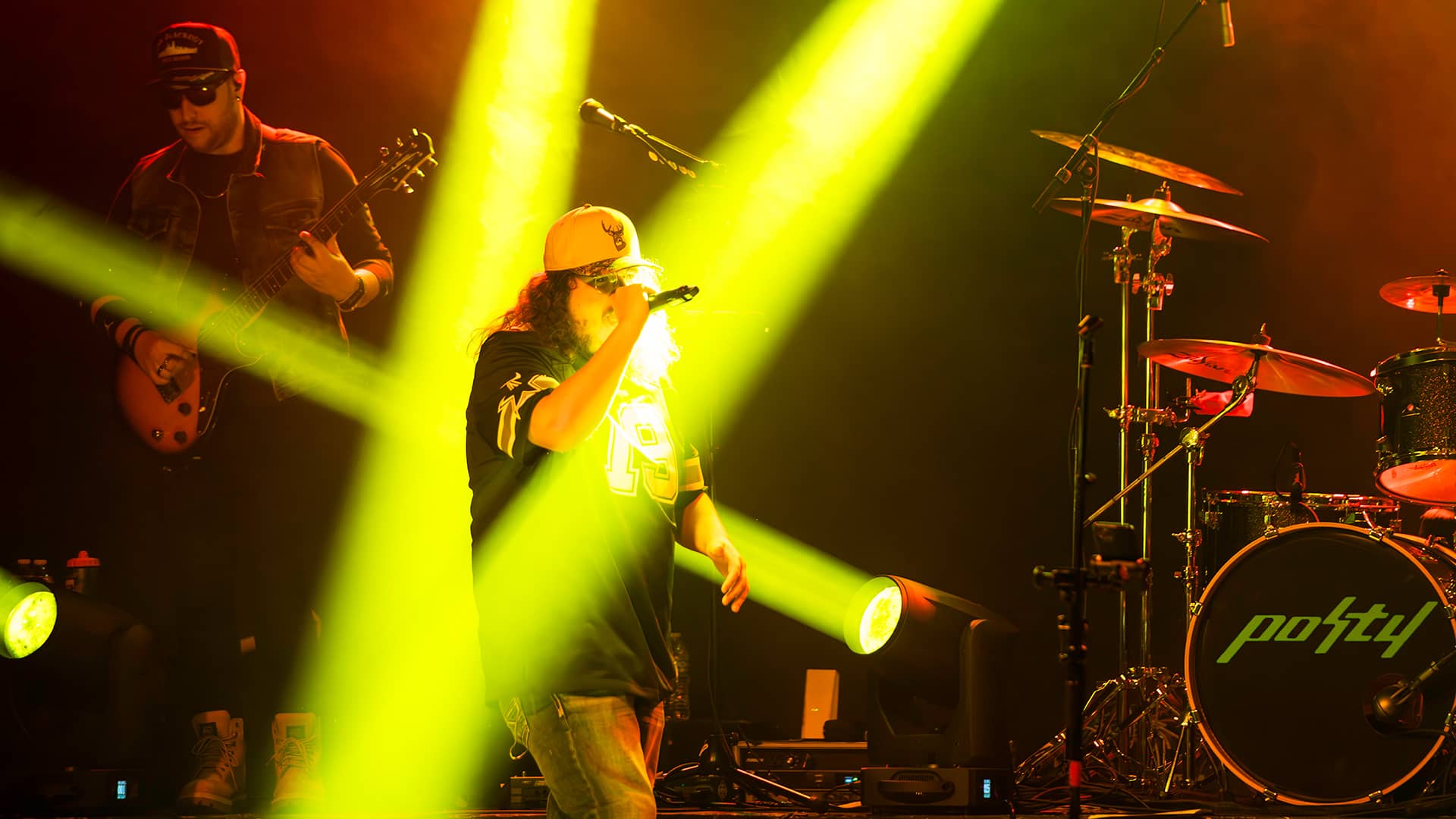 Promotional photo of POSTY performing live