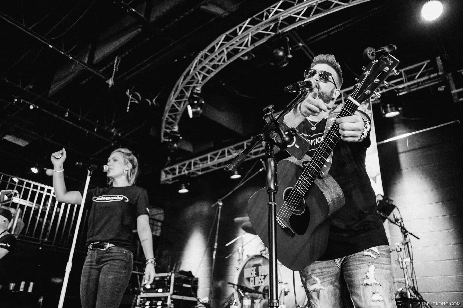 Raise Your Glass performing Shallow live.