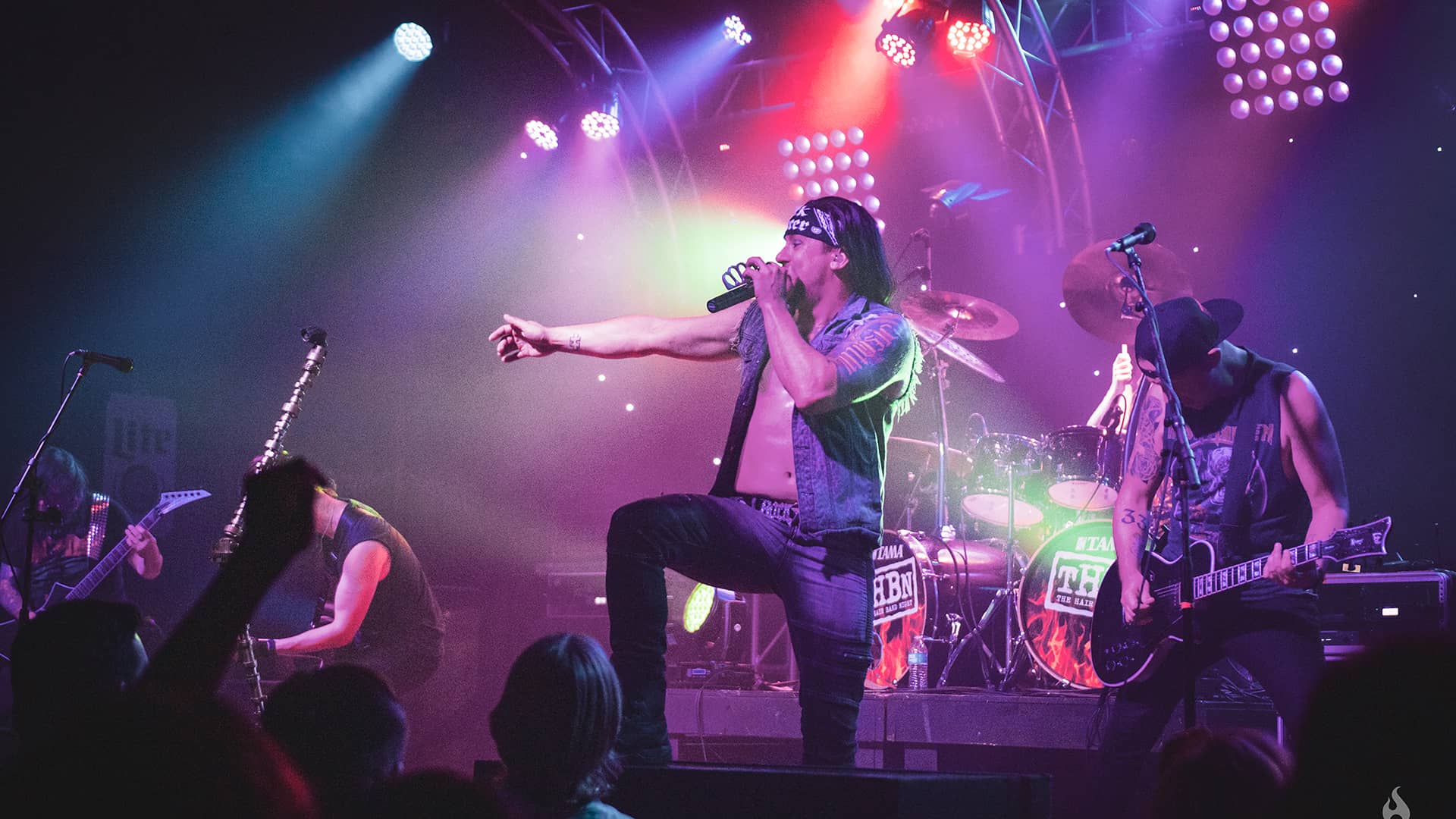 Promotional photo of The Hair Band Night performing live